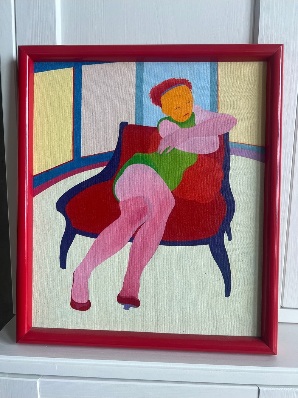 💥 VTG 1971 Original Pop Art Painting Signed B. Milliere